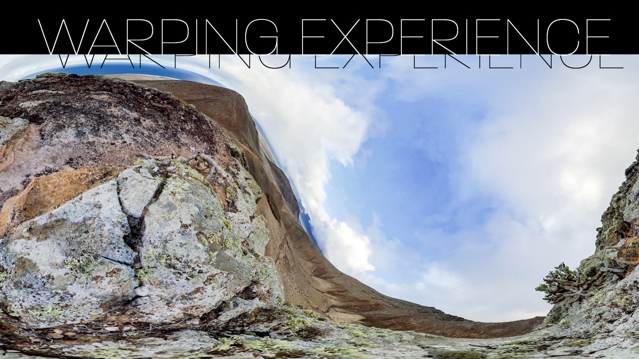 Warping Experience at Caldera Trasera, Soo, Lanzarote. Video VR 360