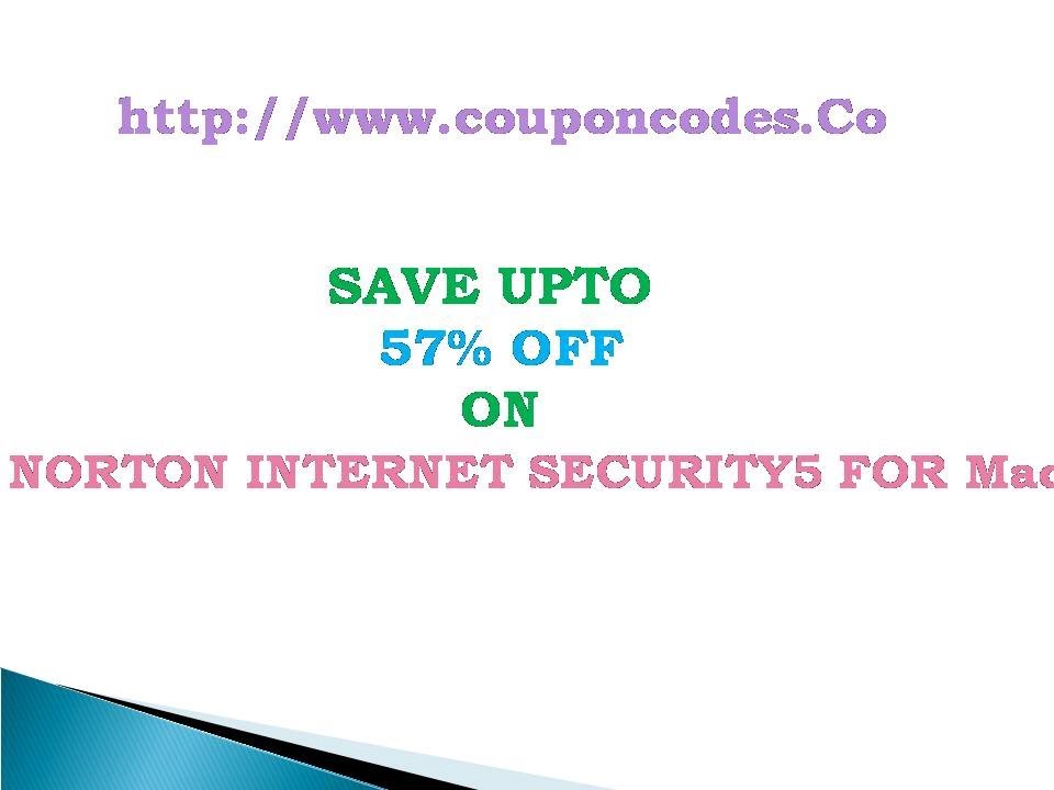 Norton Internet Security 5 for Mac  Coupon Code Get Upto 57% OFF