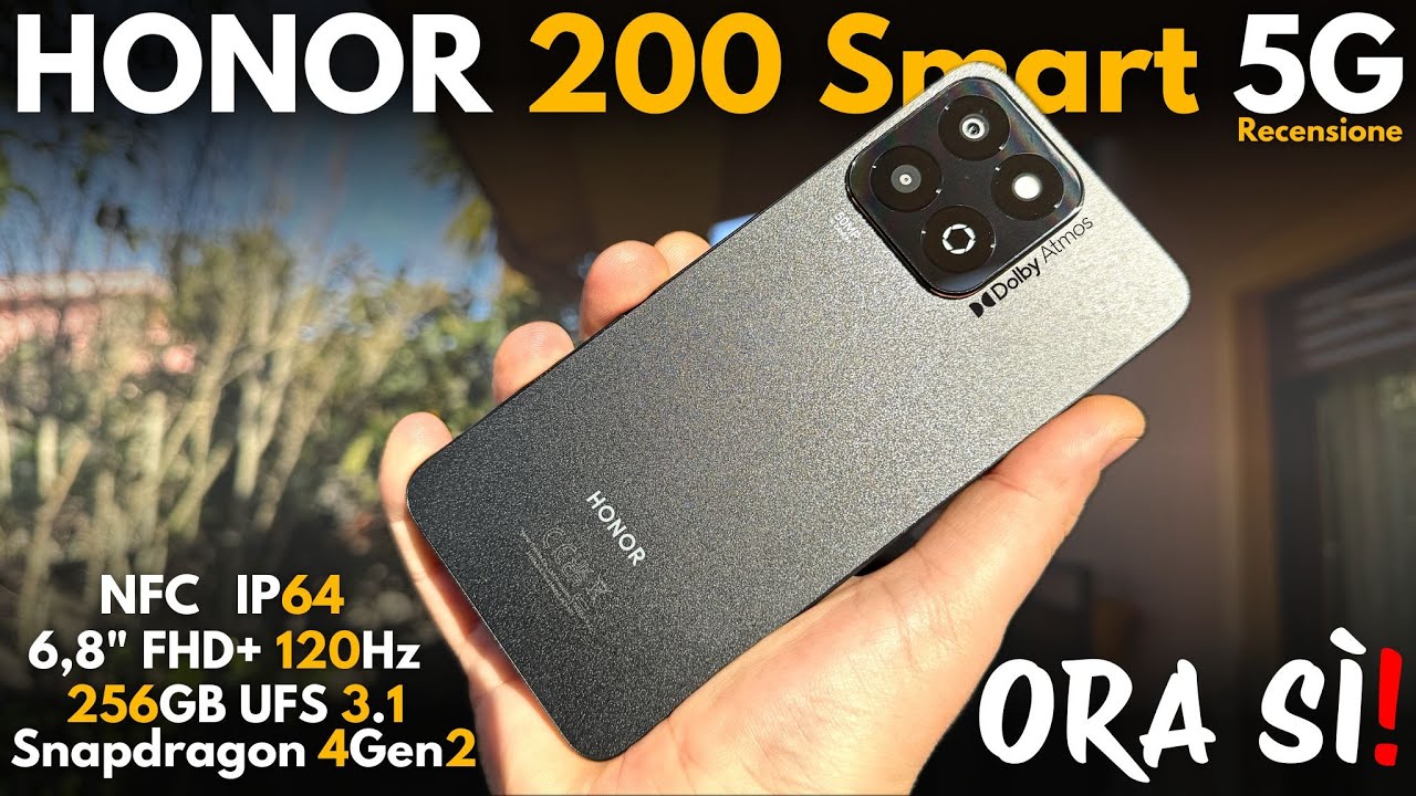 HONOR 200 Smart 5G Recensione - A 149€ è il MIGLIOR SMARTPHONE ENTRY LEVEL DA COMPRARE OGGI!