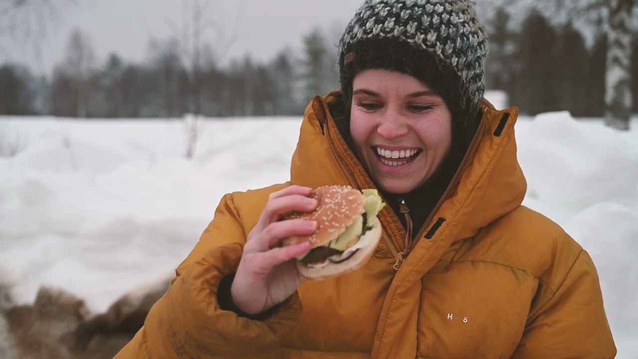 A lovely burger - Outdoorkochen in Schweden