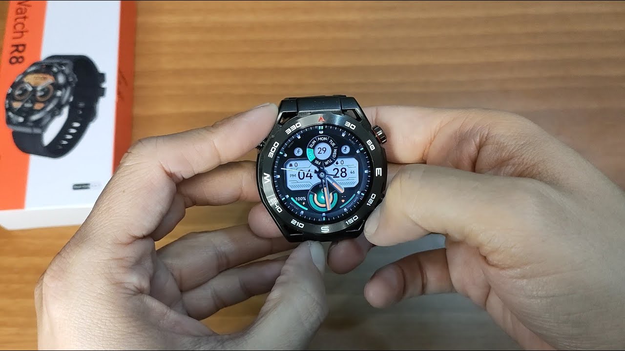 HAYLOY R8 smartwatch unboxing and quick menu view
