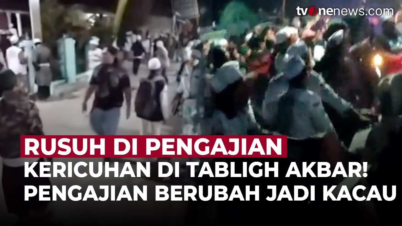 Pengajian HRS di Malang Ricuh, 11 Luka dan 1 Kritis Akibat Bentrokan | OneNews Update