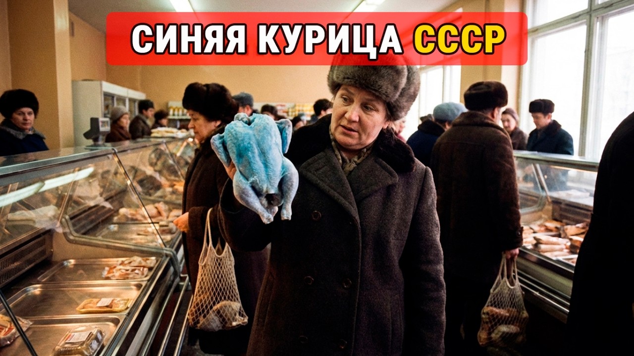 Синяя курица Разморозить сварить и накормить всю семью СССР