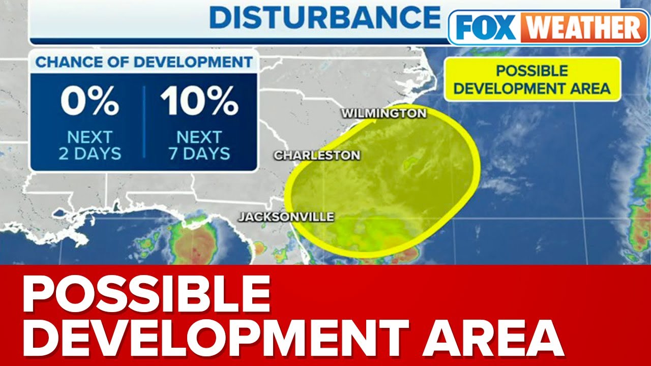 Tropical Disturbance Forming Off Southeast Coast