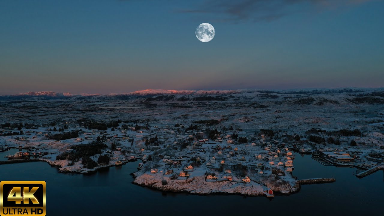 Winter in Norway, Byrknesøy (january 2021) 4k