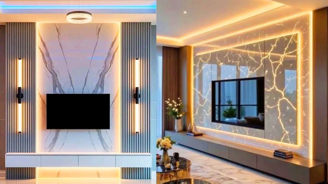 Modern TV Wall Unit Design Idea 2025-2026