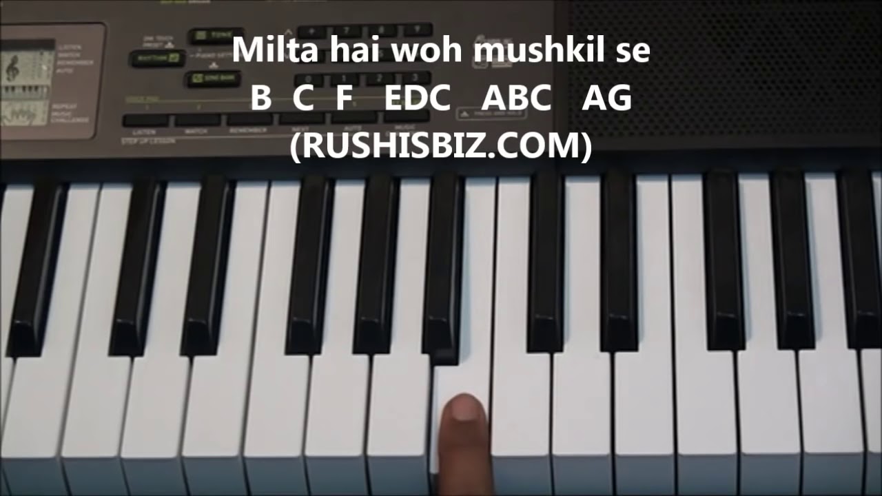 Kal Ho Naa Ho (Title song) - Piano Tutorials | 1200 Songs BOOK/PDF @399/- only - 7013658813