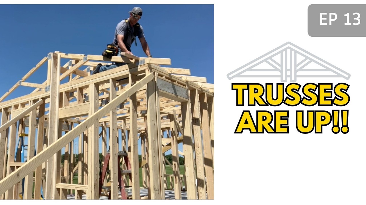 The In-Law Suite Build Ep. 13 | The Roof Is On! Trusses, Overhang & Faceboards