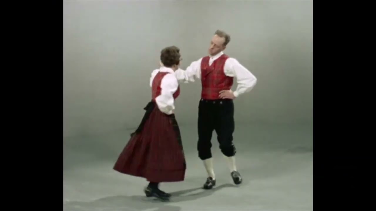Norwegian folk music: Couple dancing 