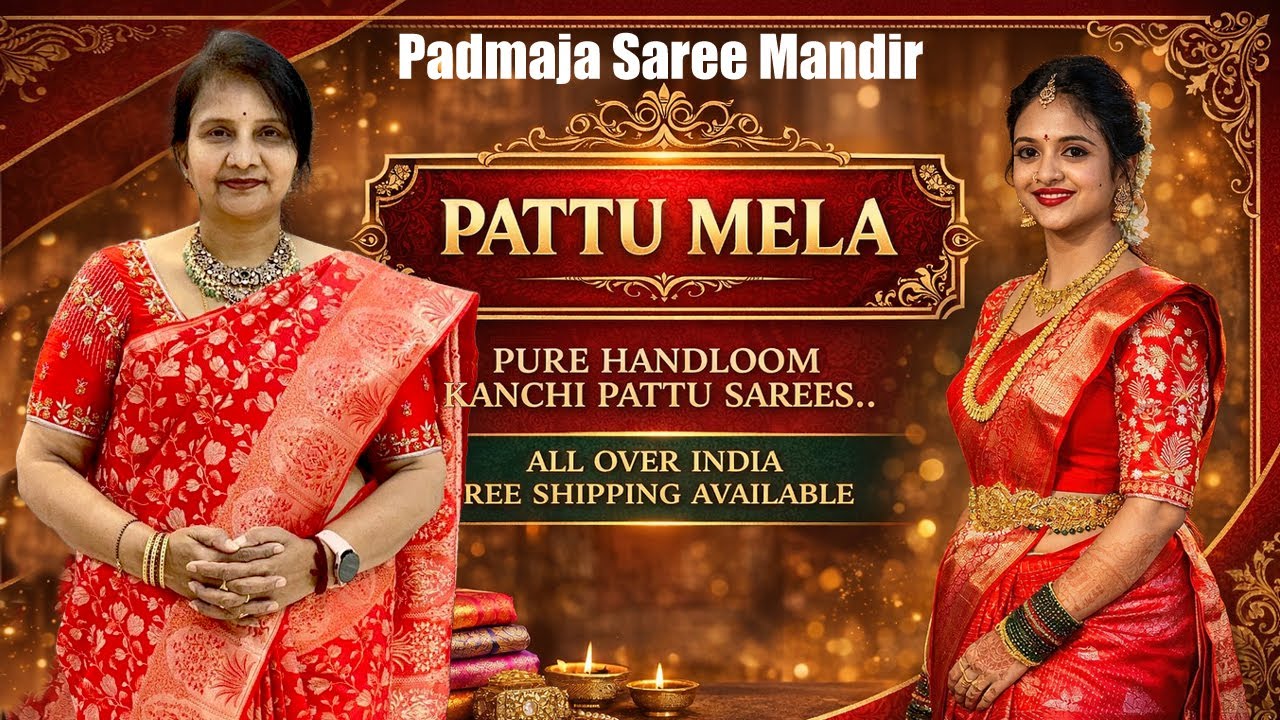 Pattu Mela Pure Handloom Kanchi Pattu Sarees || Padmaja Saree Mandir #new #saree #bridal