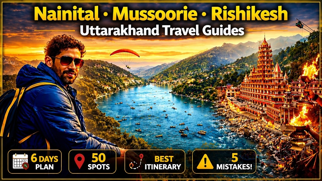 50 Spots in 6 Day Plan: Rishikesh vs Nainital vs Mussoorie Itinerary | 5 Uttarakhand MISTAKES!