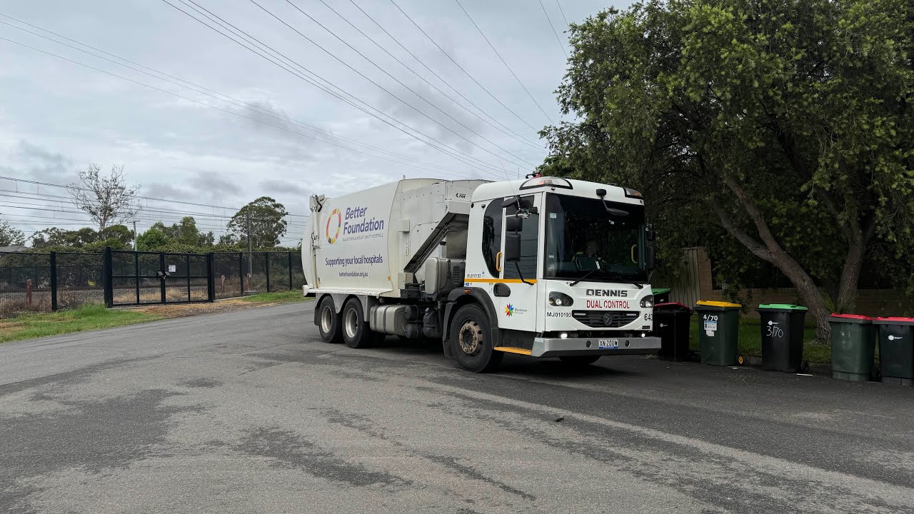Blacktown City Council Garbage Collection 643 white Dennis Eagle Elite 2 Superior Pak (Part 1)