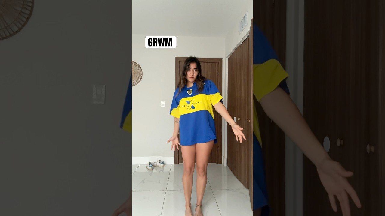 GRWM para el partido de Bayern vs Boca 💙💛#bocajuniors #futbol #miami #bayern #housetour #housetour
