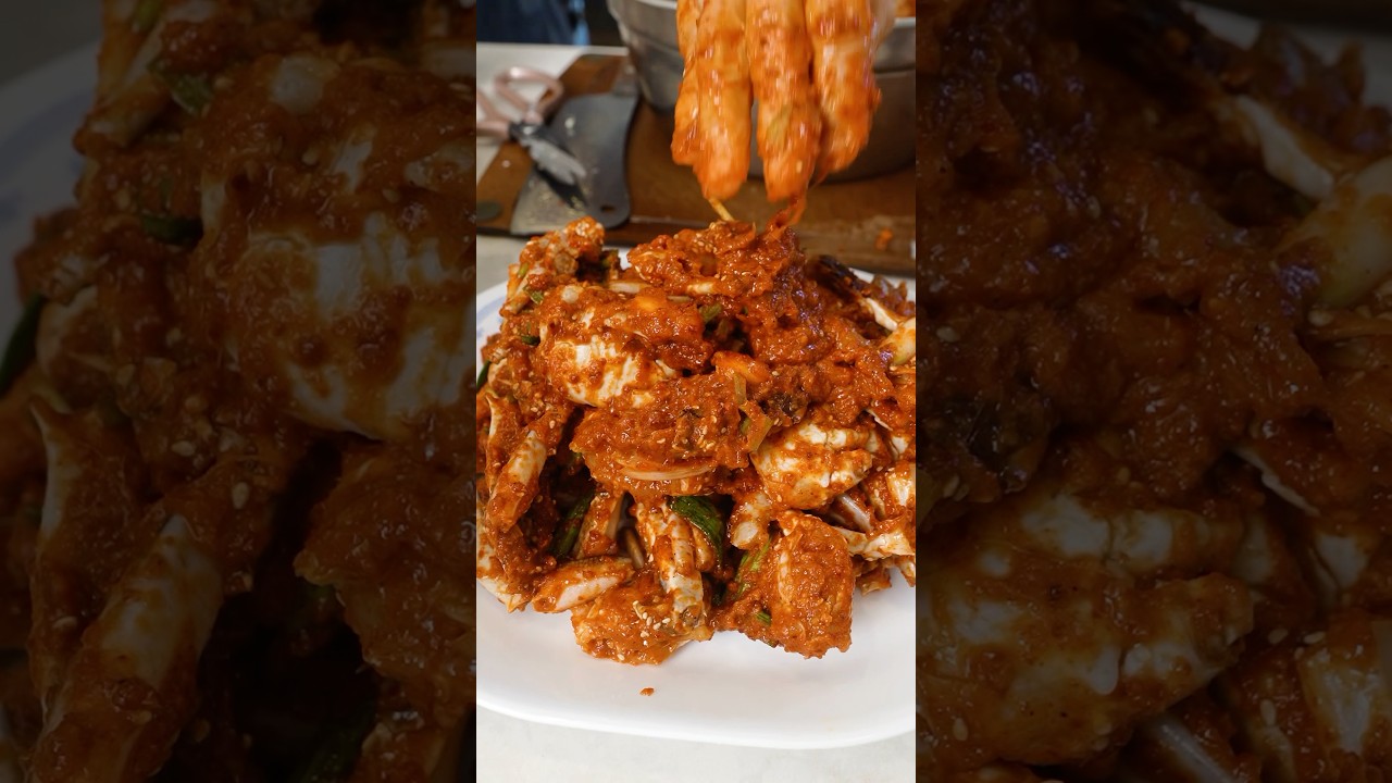 Spicy Raw Marinated Crab🇰🇷👵