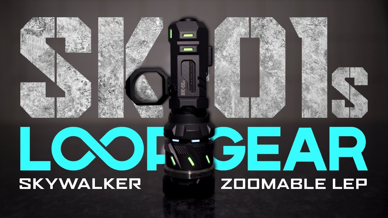 LOOP SKYWALKER SK-01 LEP spinner flashlight / 910 lumens / 1600m / adjustable beam width / Type-C
