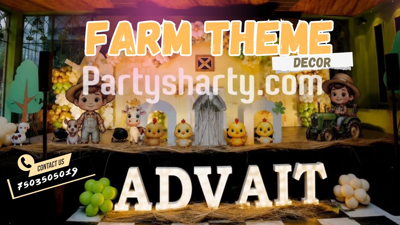 Farmyard Fun with Premium Farm Theme Birthday Decor 🐑 #Farmtheme #farmlife #Farmthemedecor