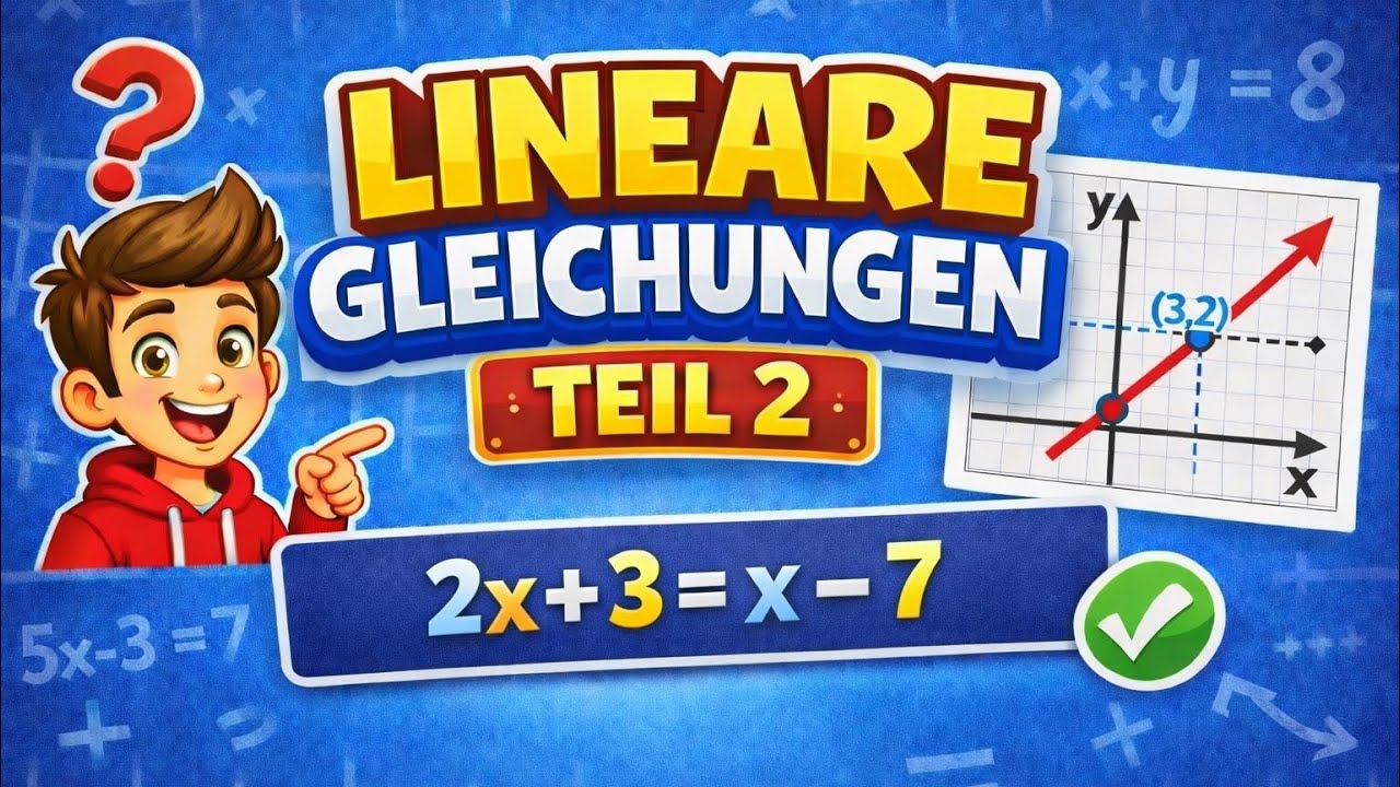 Lineare Gleichungen – Grundlagen leicht gemacht | Teil 2