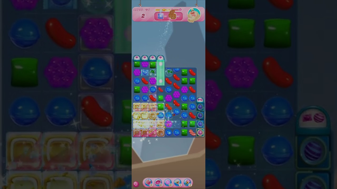 Прохождение уровней Candy Crush Saga: прохождение уровня 13749