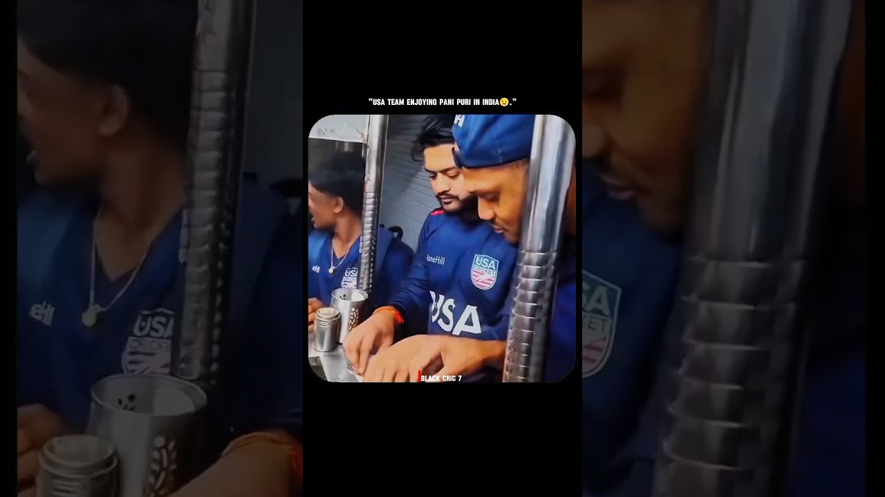 T20WC 2026 Vibes: USA Team Tries Pani Puri 😍