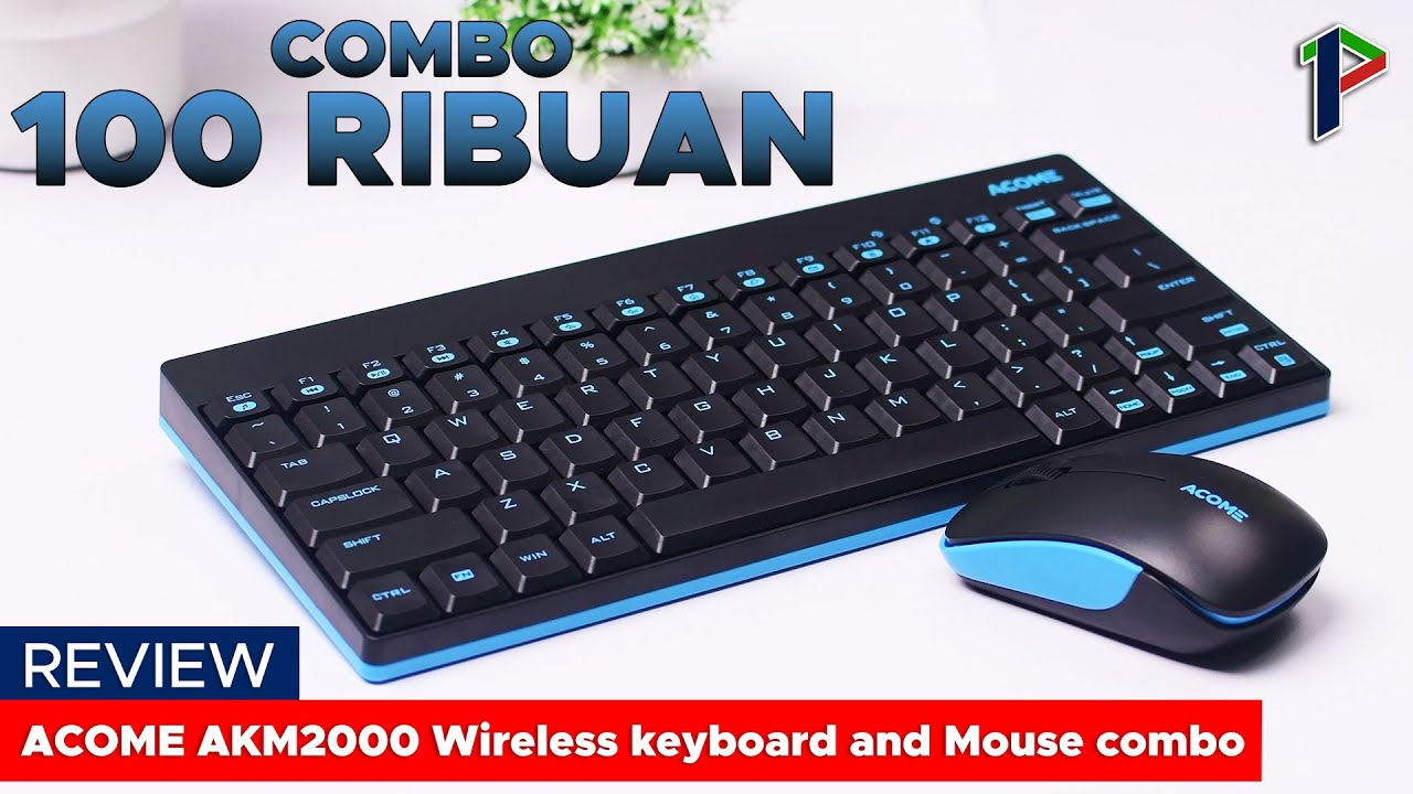 Combo Cuma 100 Ribuan ?? ACOME AKM2000 Wireless keyboard and Mouse combo Review Indonesia
