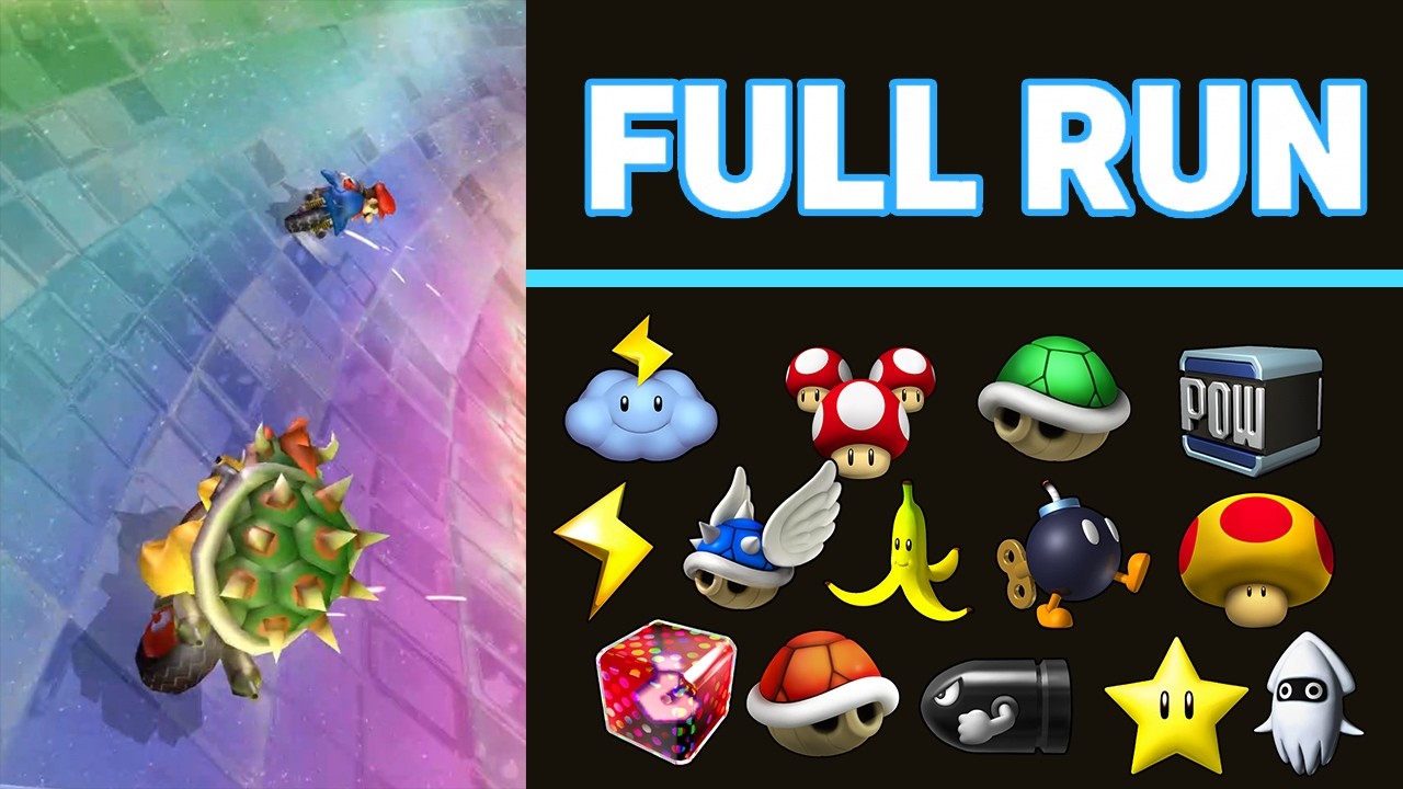 The Full Run of Bowser using every Item on Mario