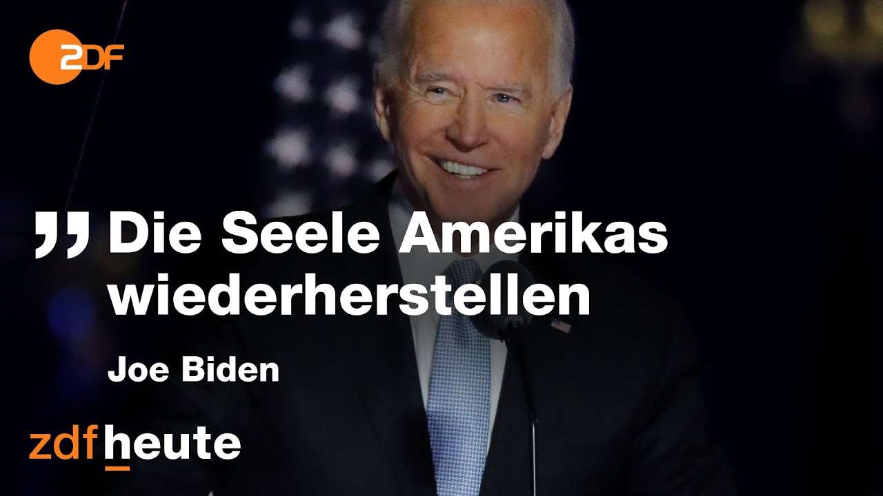 Sieger-Rede des zukünftigen US-Präsidenten Joe Biden