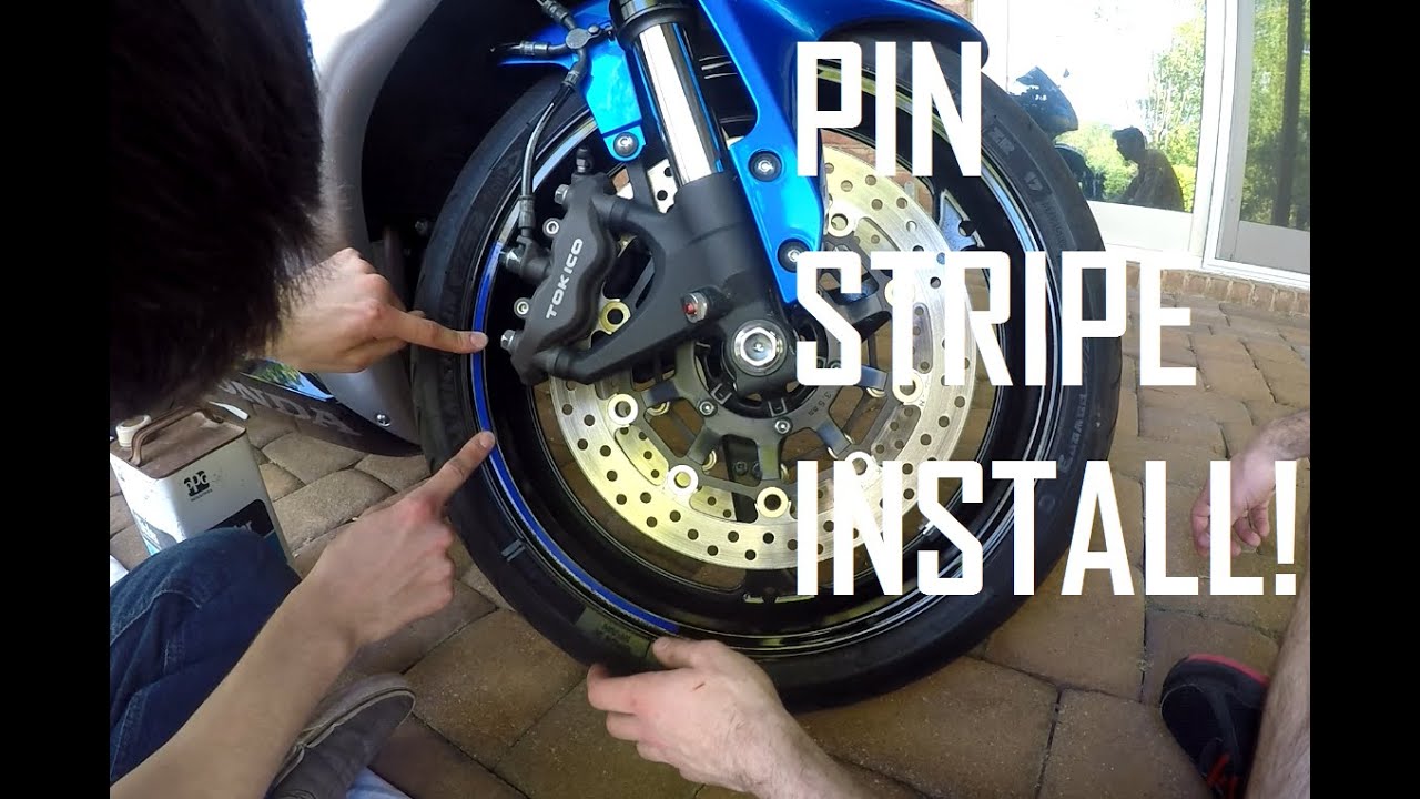 How To Install Motorcycle Pin Stripe on the Wheels!