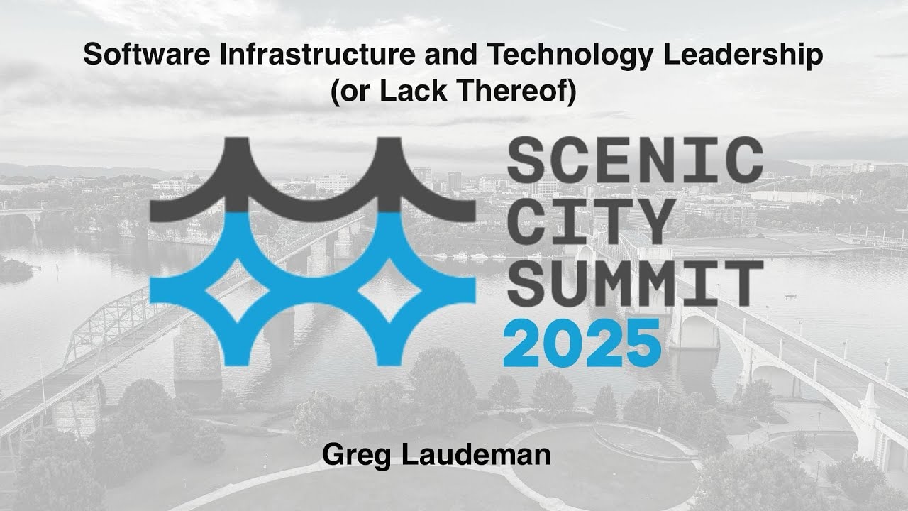 Software Infrastructure and Technology Leadership or Lack Thereof   Greg Laudeman