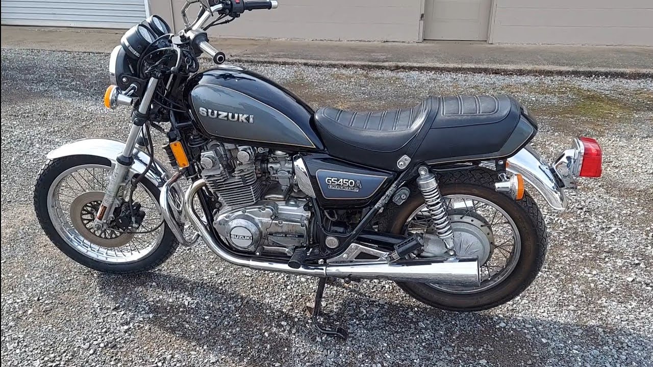 Rare 1983 Suzukimatic GS450GA first ride after carbs rebuilt. Sat for years!