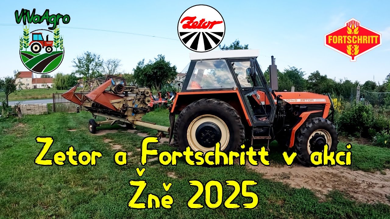 🌾🚜Zetor a Fortschritt v akci, Žne 2025🚜🌾