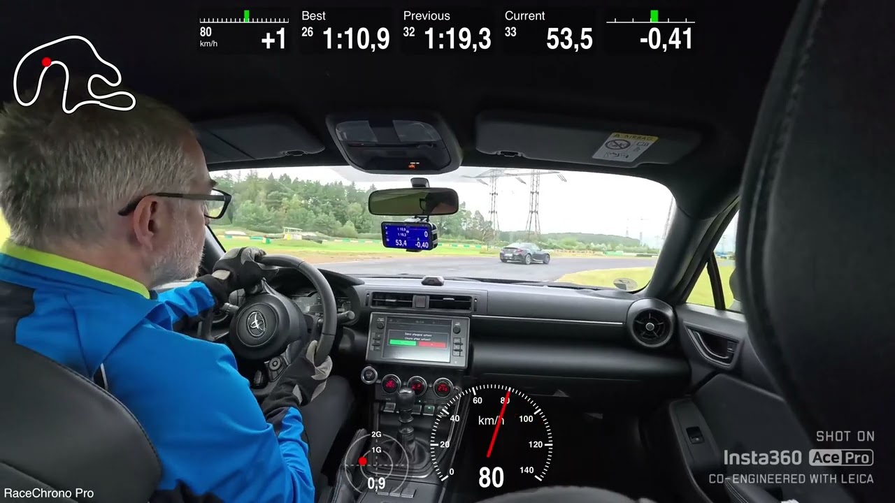 TOYOTA GR86 1:10,42 at Sosnov&aacute; circuit