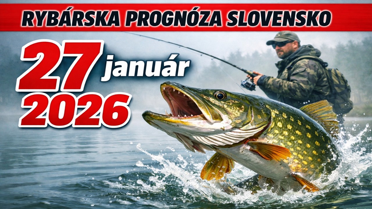 PROGNÓZA KĽOVU v Slovensku na 27 január 2026: Hoď všetko za hlavu a poď na ryby!
