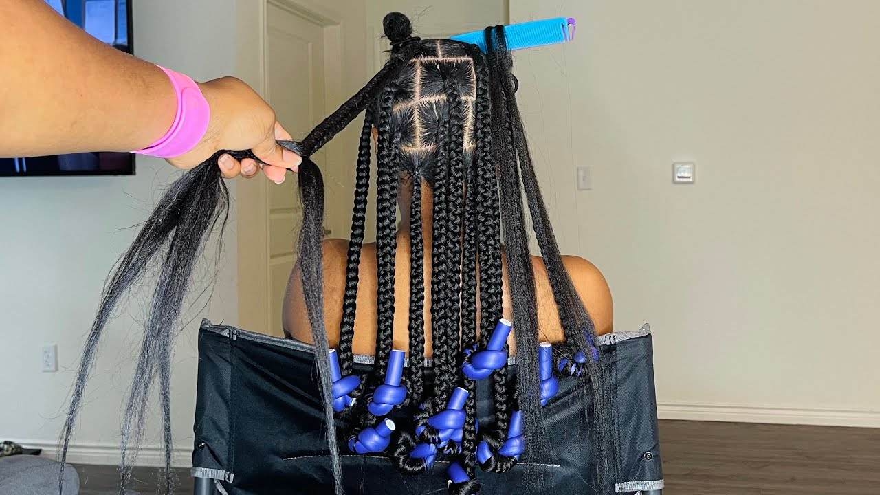 HOW TO: EXTRA LARGE KNOTLESS BOX BRAIDS WITH CURLY ENDS | COI LERAY BRAIDS INSPIRED #JUMBOKNOTLESS
