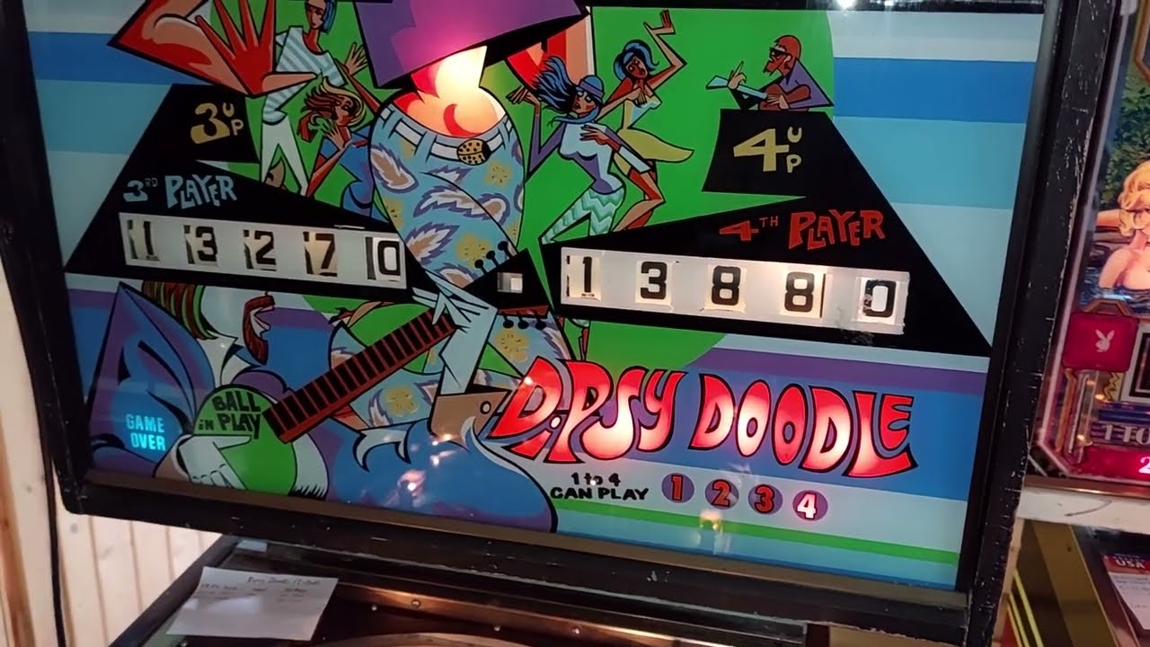 Dipsy Doodle Williams Pinball machine from 1970 in Gameplay