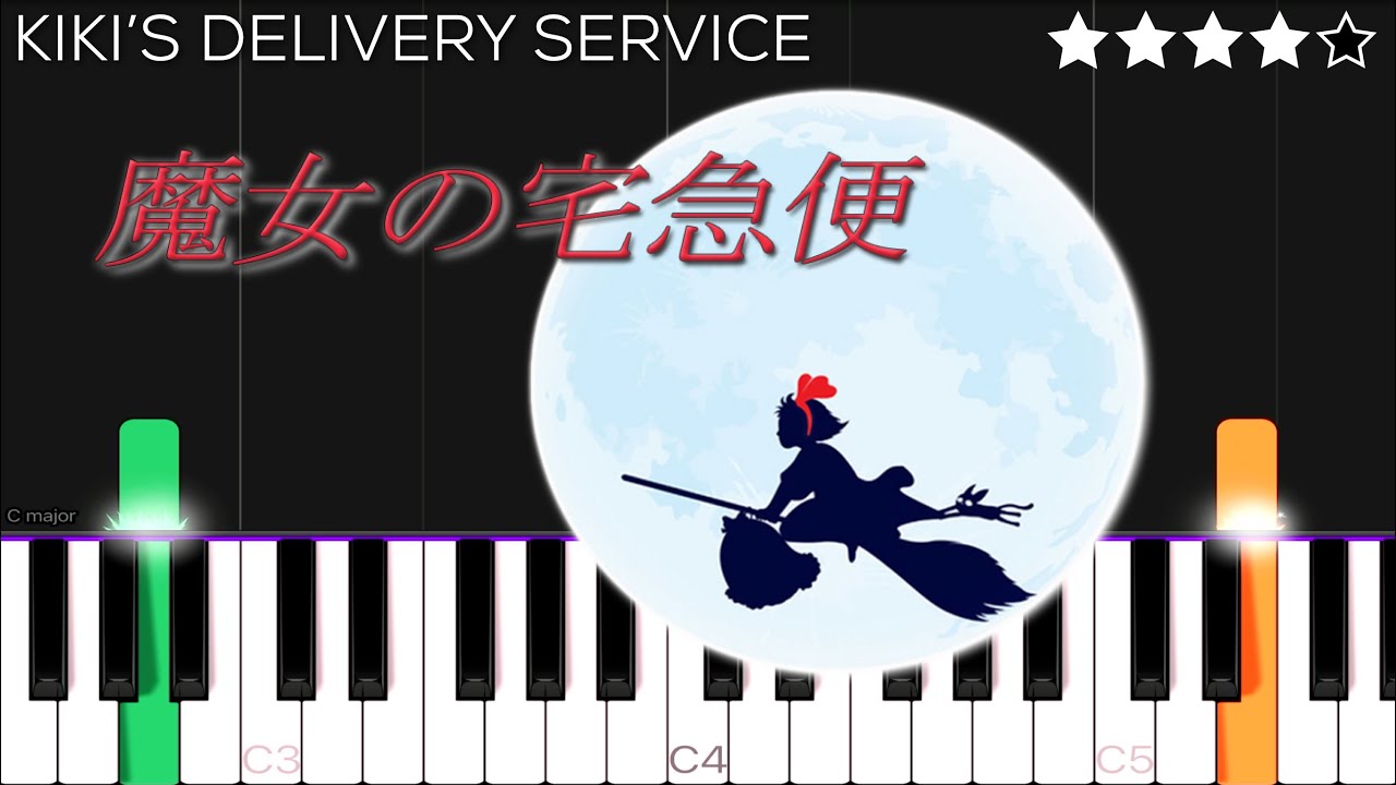 Kiki's Delivery Service - A Town With An Ocean View | Piano Tutorial