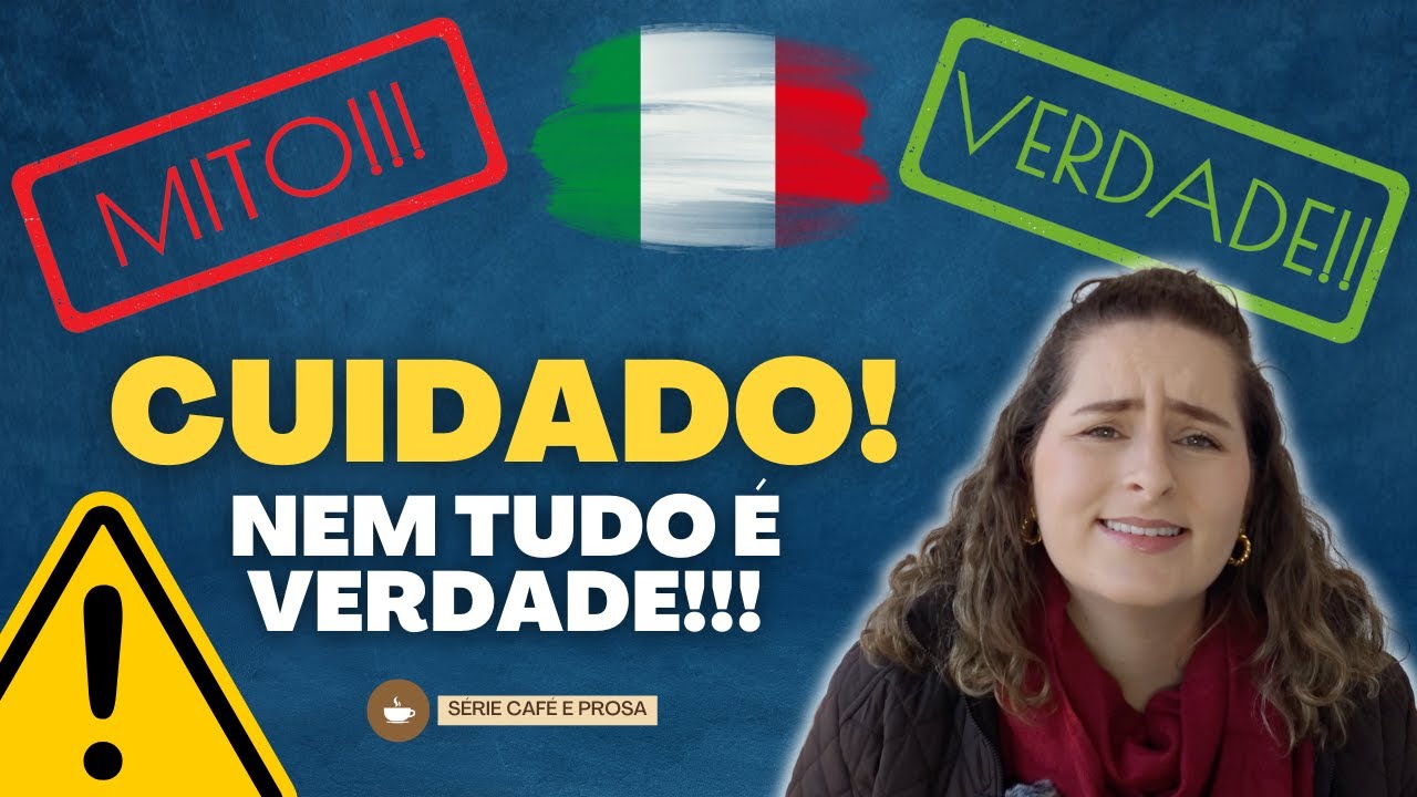 A REALIDADE SOBRE ITÁLIA E ITALIANOS!! | CAFÉ E PROSA #EP4