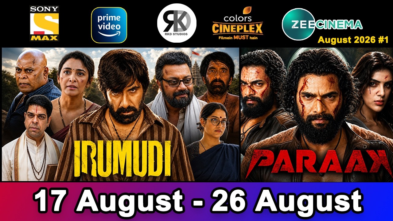 7 Upcoming South Hindi Dubbed Movies | Confirm Release Date | Irumudi, Paraak | August 2026 #1