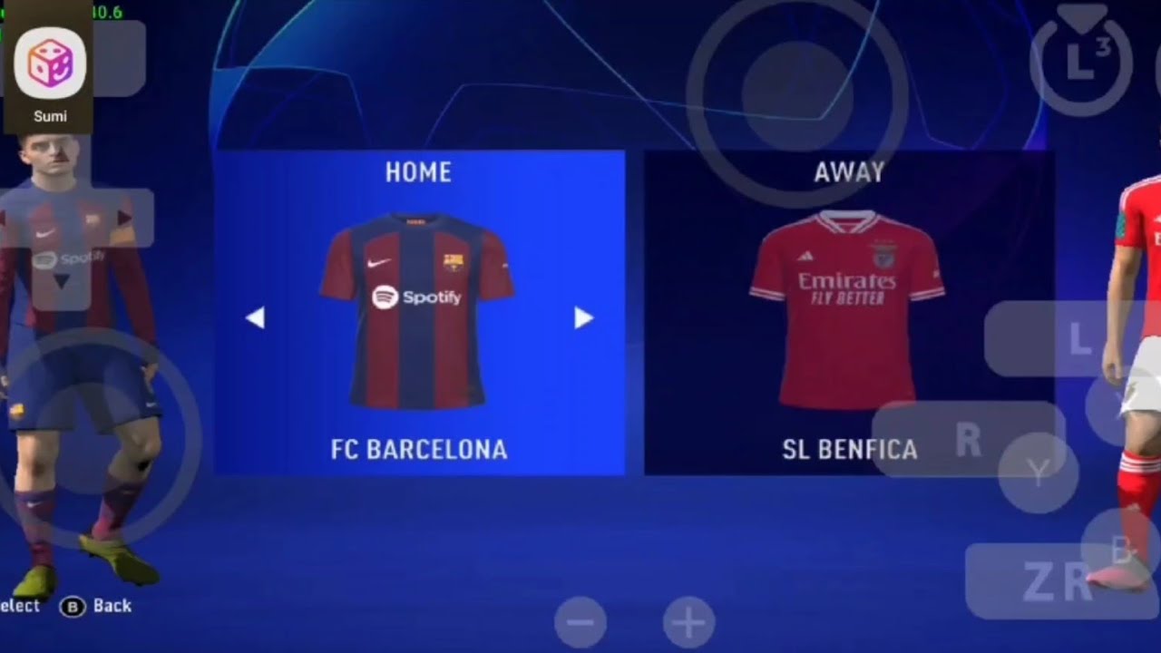 Fifa 23 Sumi emulator- Uefa league - fixed jersey updated transfers ( Fc25)