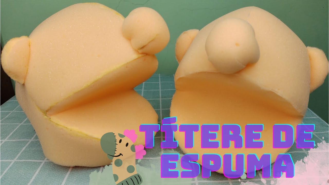 Cómo realizar un Títere con cabeza de espuma. Parte 1. Elaboración de la cabeza!♡ Foam puppet head!♡