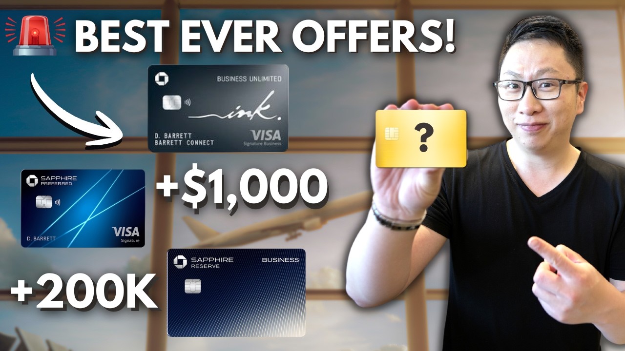 Wow! Chase Sapphire Preferred 100K Bonus and Refresh | Most 100K+ Offers Ever: Ink Cards, Travel