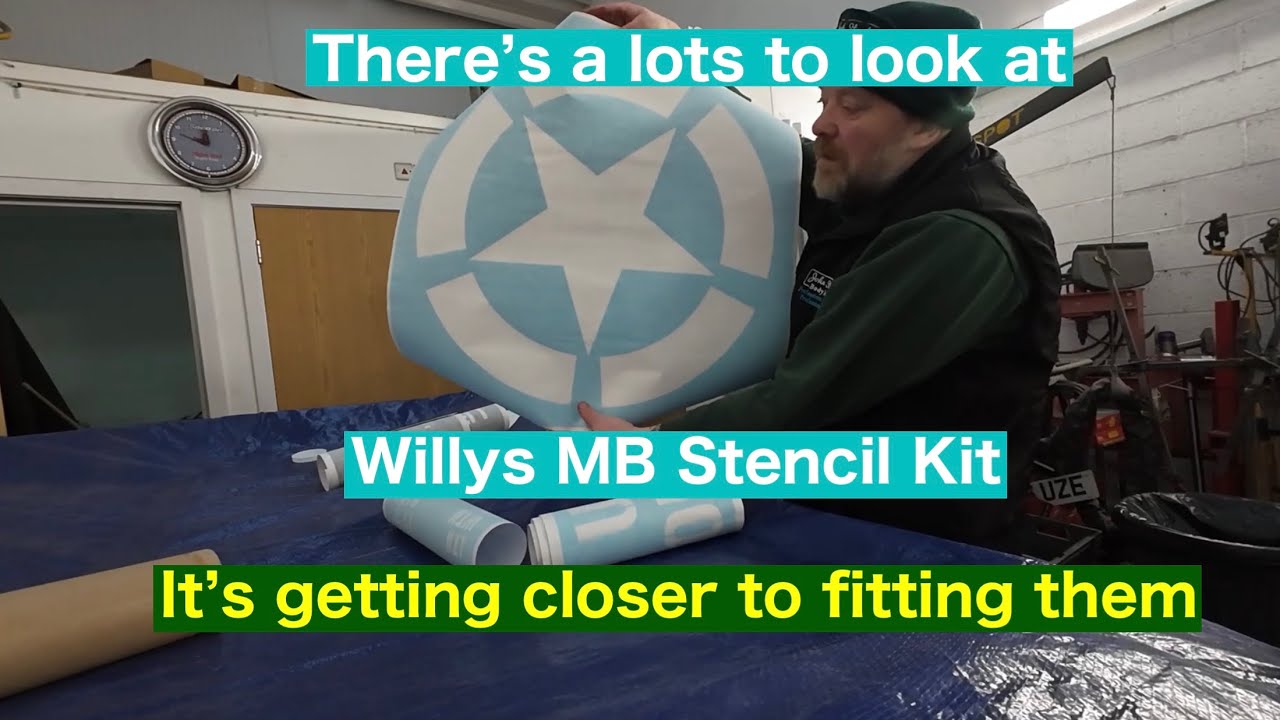Taking a look at my Willys MB stencil kit