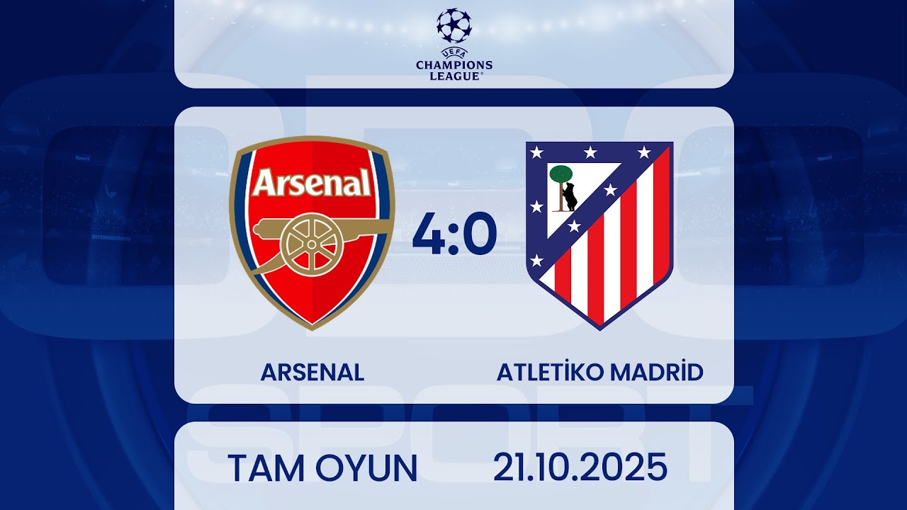 Arsenal 4:0 Atletiko Madrid | UEFA &Ccedil;empionlar Liqası | TAM OYUN