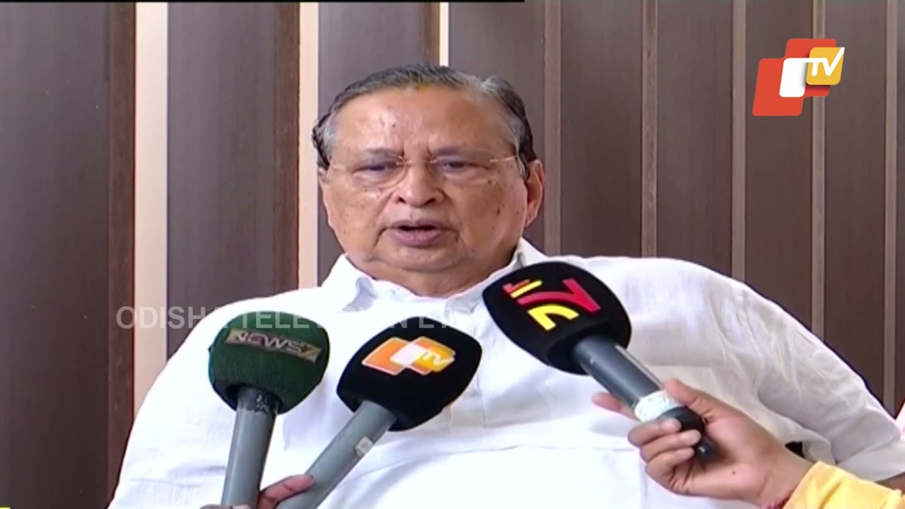 Congress leader Niranjan Patnaik speaks on Dhamnagar Bypoll