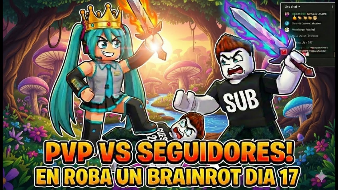 PVP CONTRA SEGUIDORES EN STEAL A BRAINROT DIA 17