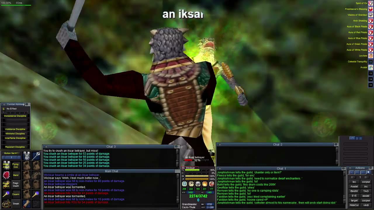 Project 1999 - An Iksar Betrayer solo kill - Monk