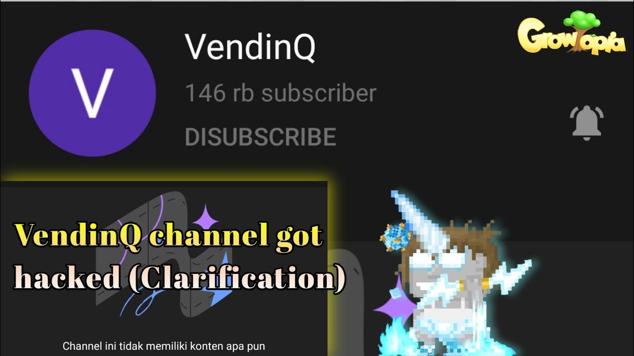 VendinQ channel got hacked [Clarification] - Rip 146k Subs