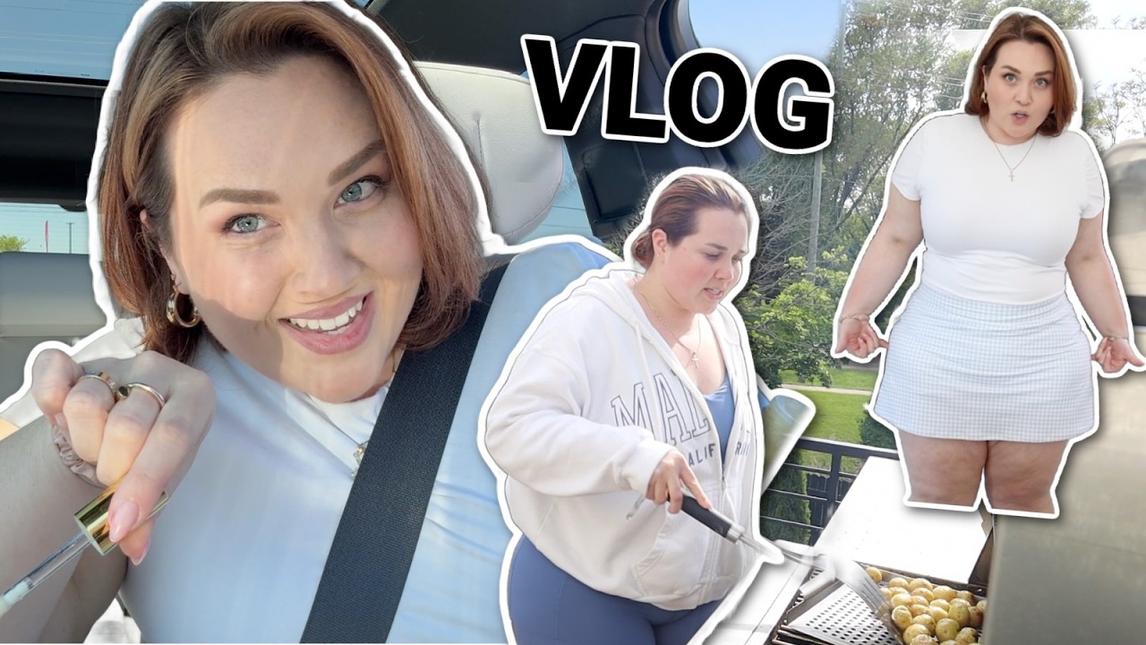 OOTD, grilling queen, garden tour🪴 & my morning cocktail
