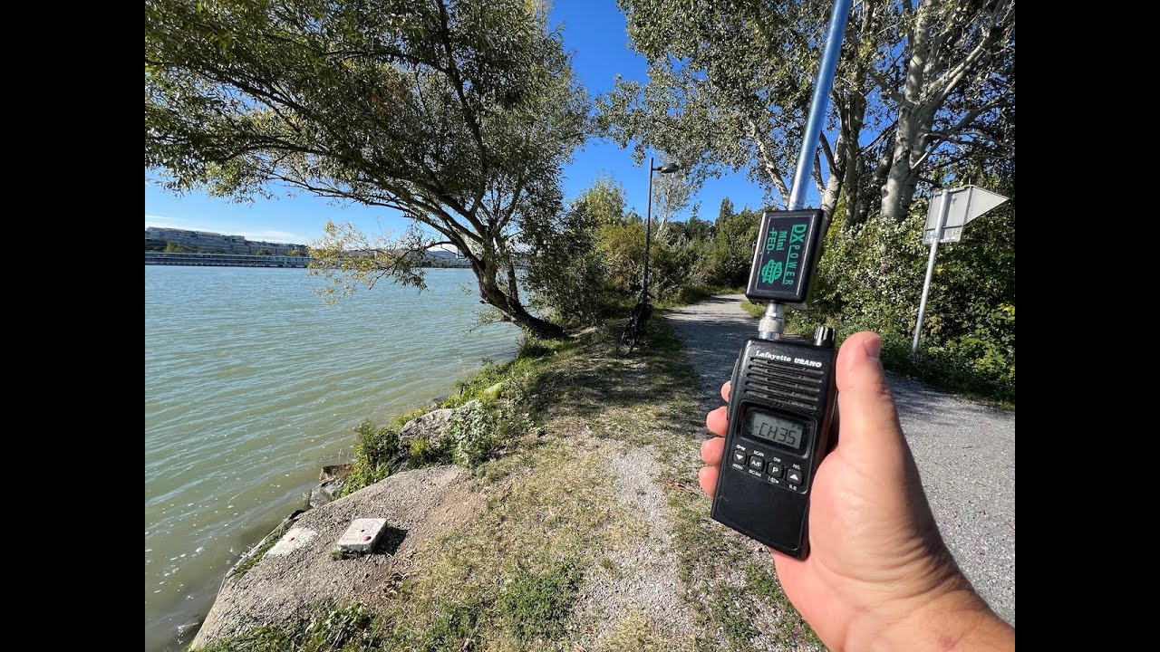Über der Donau, mit MiniFed 1,40m Teleskop-Antenne