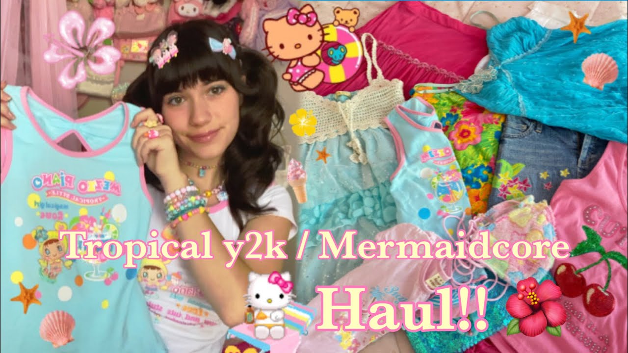 Тропический 2000-й год / Mermaidcore Haul!! | Gyaru / Ки-Уэст в стиле котёнка