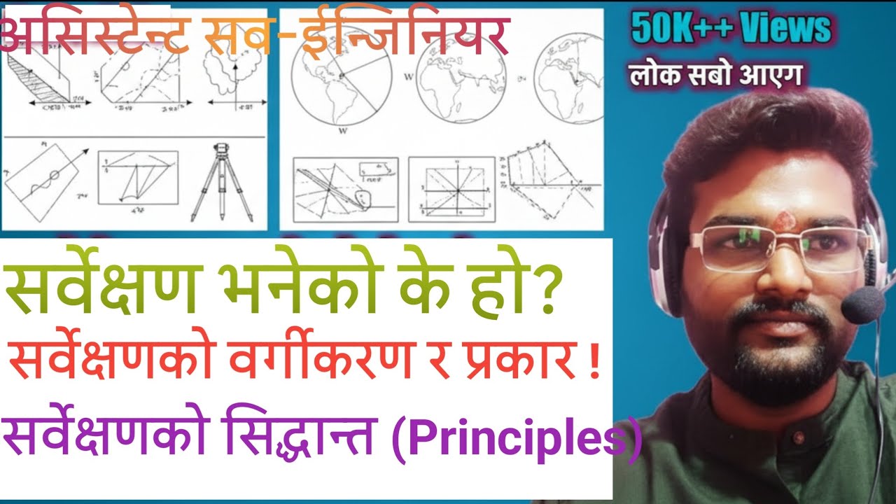 Surveying Lecture in Nepali || What is Surveying, Classification of Survey, Principles of Surveying